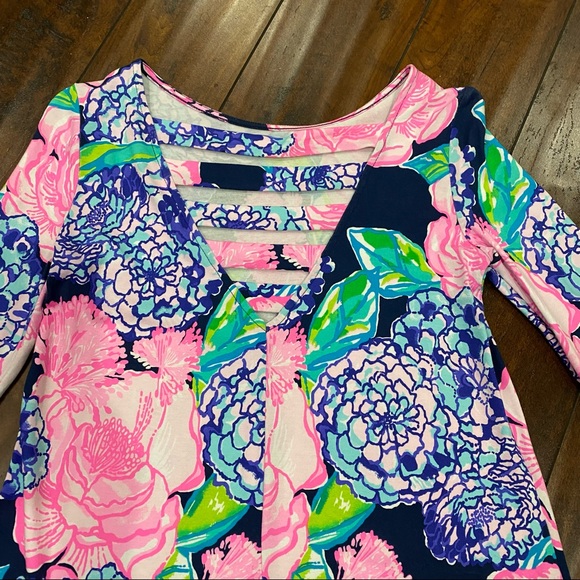 Lilly Pulitzer Ophelia Dress in Hey Hey Bouquet XXS - Picture 4 of 4